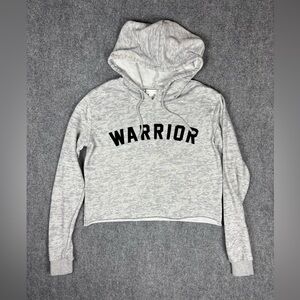 Spiritual Gangster Warrior Cropped Hoodie Gray XS